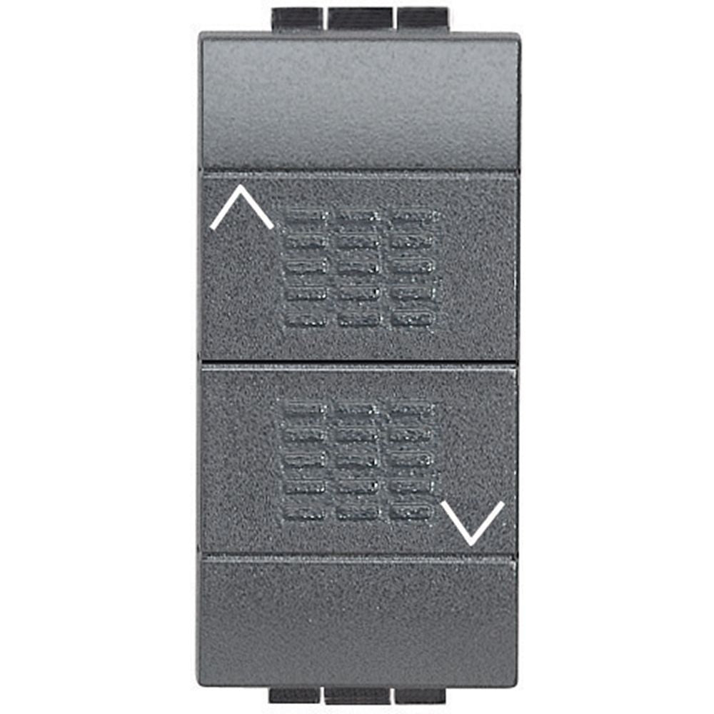 Bticino Living commutatore doppio tasto (1-0-2) 16A 250Vac L4027 Bticino Living commutatore doppio tasto (1-0-2) 16A 250Vac L4027